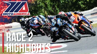 MotoAmerica Yuasa Stock 1000 Race 2 Highlights at Ridge Motorsports Park 2022