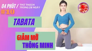 4 minutes Tabata workout - Giảm mỡ thông minh | Bài số 10