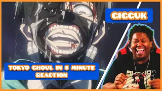 Where My GHOULS AT!?! 😂💀 | GIGGUK TOKYO GHOUL IN 5 MINUTES REACTION | GIGGUK REACTION