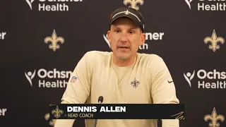 Dennis Allen recaps game against Carolina Panthers | New Orleans Saints