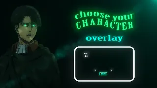 「Choose Your Character Overlay 🌫️🤍」「AMV/EDIT」1080 p