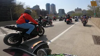 DMX FUNERAL RIDE OUT - BIGGEST BIKE RIDE IN HISTORY - PHILLY TO NYC - Erv Mckoy - PART 17