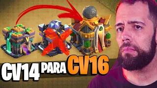 RUSHANDO CV14 PARA CV16 CORRETAMENTE NO CLASH OF CLANS [PARTE 1]