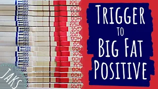 Testing Out HCG Trigger Shot | POSITIVE Pregnancy Test Progression (Hybrid Cycle #1) [CC]