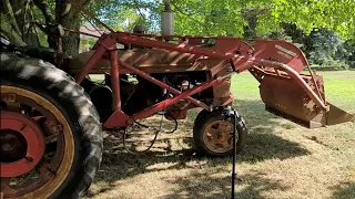 1943 Farmall H , Installing The Model 33A Loader