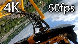 Steel Curtain front seat on-ride 4K POV @60fps Kennywood