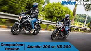 Apache 200 Race Edition vs Pulsar NS 200 - Comparison Review | MotorBeam