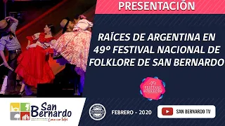 Cuadro Chaqueño Ballet Raíces Argentinas en 49º Festival Nacional del Folklore de San Bernardo Chile