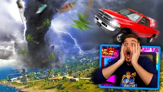 In GTA 5.. MASSIVE TORNADO destroys Cayo Perico! (Disaster!)