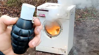 💣 BIG FIRECRACKERS vs WASHING MACHINE 💣 Test powerful firecracker part 3