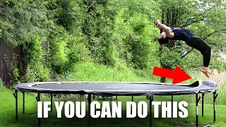 Trampoline Hacks to Learn Backflip on Ground