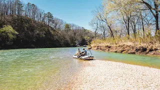 Kayak Camping the Ozarks - 35mi Deep in Nature (Fly Fishing)