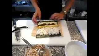 Große Sushi Rolle