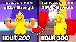 I Survived 300 Hours in Arm Wrestling Simulator! (Roblox)