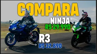 YAMAHA R3 OU KAWASAKI NINJA 300? Qual moto de R$ 30 mil é mais legal na pista?