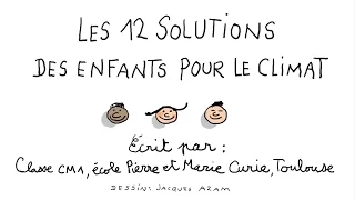 12 solutions des enfants pour le climat - 1 jour, 1 question