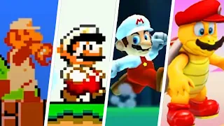 Evolution of Fire Flower in Super Mario Games (1985 - 2022)