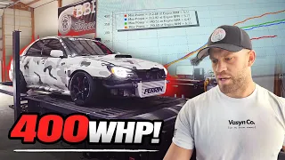 THE BUILT STI HITS THE DYNO! (SHE MADE MORE THAN I EXPECTED)