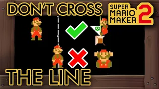 Super Mario Maker 2 - If You Cross the Line You Die