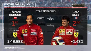 The 1994 German Prix grid in 2019 graphics