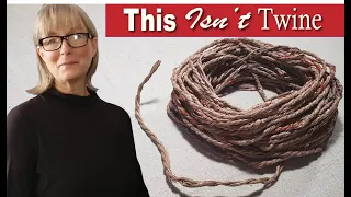 Spin Plastic Bag Rope * FAST * using a crochet hook - Upcycle faux twine