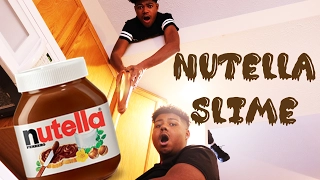 CRAZY DIY NUTELLA SLIME!!!!!!!