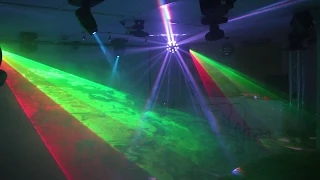 Home Disco Lights synchronized to Music 5, Scanners, Moving Heads, Lasers, DMX controlled