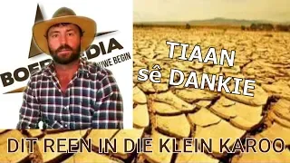 Tiaan Theron sê DANKIE vir die reën