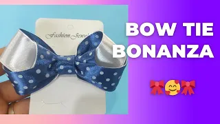 "Bow Tie Bonanza: Ribboned Fashion Unleashed"