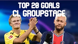 Top 20 Goals ● 2020/2021 ● Champions League Group stage | HD