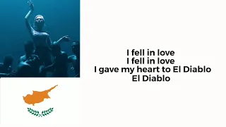 El Diablo ~ Elena Tsagrinou (Cyprus) // EUROVISION 2021 LYRICS VIDEO