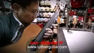 Alhambra 9P with low strings set-up testing