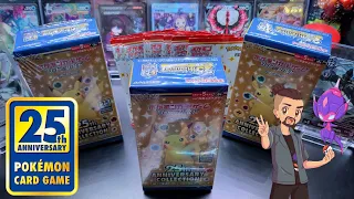 Pokémon 25th Anniversary Collection S8a Japanese Booster Box Opening with Promo Packs!