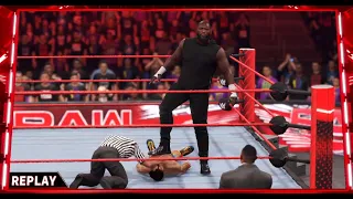 WWE 2K22 Johnny Gargano vs. Omos Raw Nov 21 2022