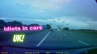 UK - Idiots In Cars - Police Chase - Wrong Way Motorway