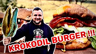 WIR GRILLEN KROKODIL BURGER !!! --- Klaus grillt