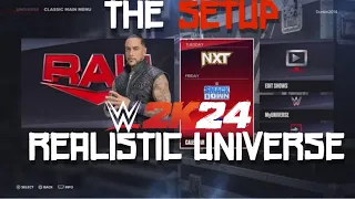 WWE 2K24 Realistic Universe Mode The Set Up