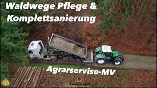Waldwege Pflege & Komplettsanierung mit Agrarservise-MV Forst & Flurwegebau der extra Klasse