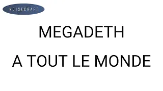 Megadeth - A Tout le Monde Drum Score