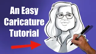 An Easy Caricature Tutorial , Ink on paper