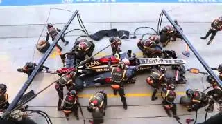 F1 tyre change