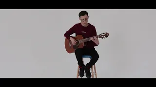 Секен Тұрысбеков - Ақ жауын (ак жауын на гитаре) Aq Jaýyn (Guitar fingerstyle Bakhtiyar, ноты табы )