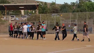 Tuesday Night Softball Highlights Carnales vs The Swinging Friars #asa#slowpitch#softball#trending