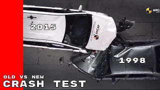 Old vs New Crash Test  1998 Toyota Corolla vs 2015 Toyota Corolla