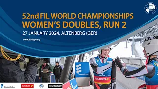 RELIVE - Women's Doubles Run 2 | 52nd FIL Luge World Championships 2024 - Altenberg (GER)