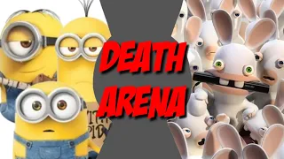 Minions VS Rabbids (Despicable Me VS Rayman) | DEATH ARENA | Sugar Shane Animation