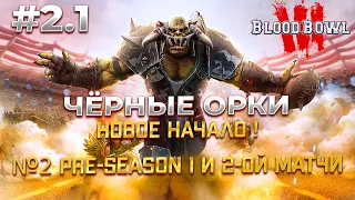 Blood Bowl 3, pre-season 2, Чёрные Орки #2.1