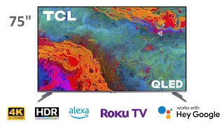 TCL 75S535 75 inch 5-Series 4K QLED Roku Smart TV