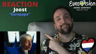 🇳🇱 NETHERLANDS / REACTION: "Europapa" by Joost (Eurovision 2024)