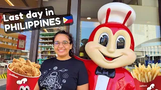 FIRST TIME trying JOLLIBEE (Before saying goodbye Philippines 😞) 🇵🇭